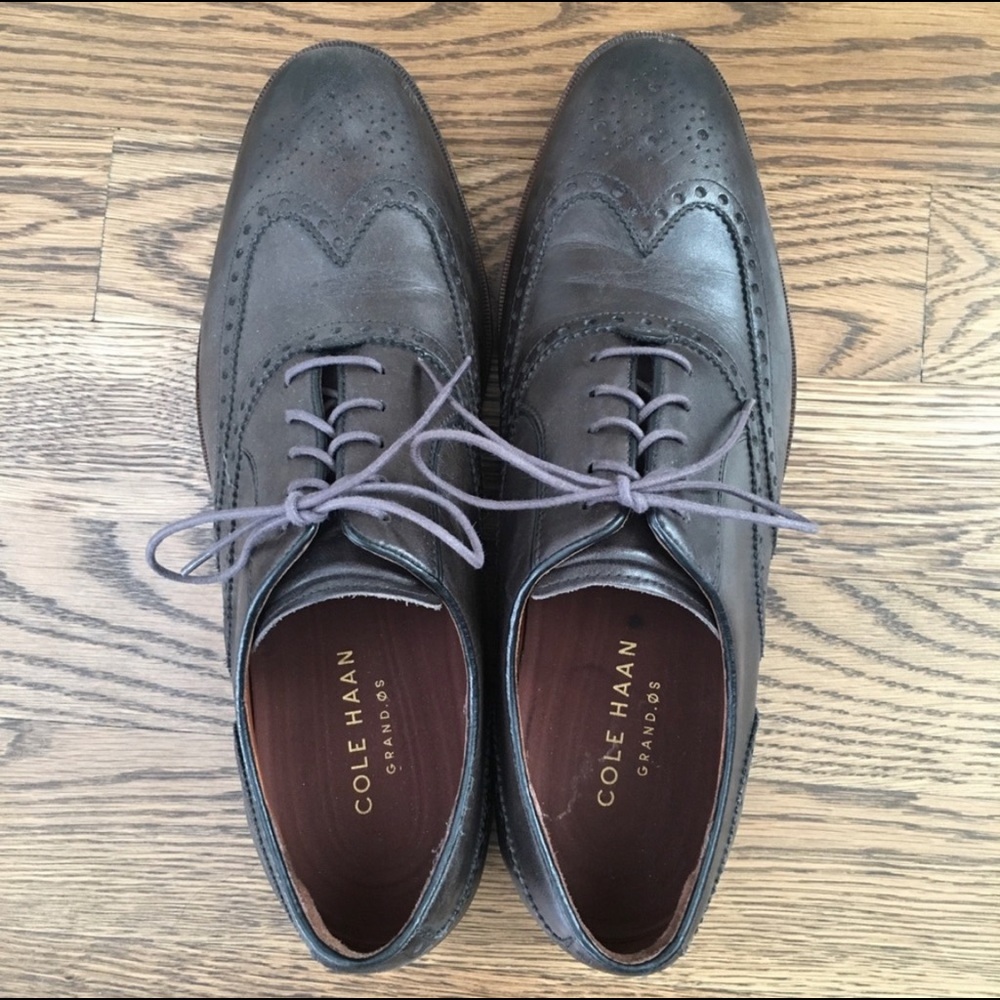 Cole Haan wingtips Grey in color